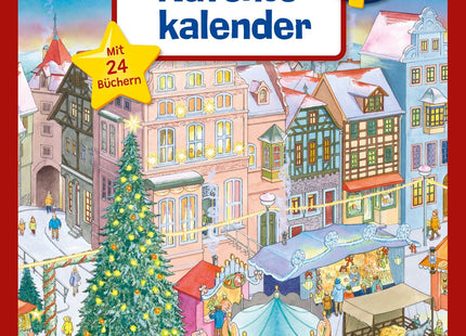 Wieso? Weshalb? Warum? Adventskalender 2026 mit 24 Mini-Büchern – Vorderseite des Adventskalenders mit 24 Mini-Büchern